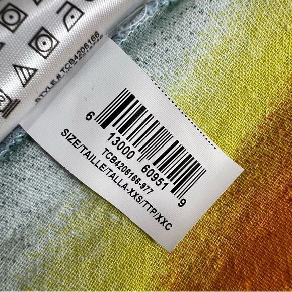 BCBGeneration Striped Tie Front Kimono - Picture 8 of 15